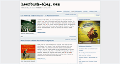Desktop Screenshot of hoerbuch-blog.com
